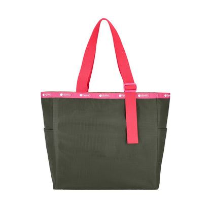 LG HANDLE ADJ TOTE 大型手提托特包 - 酪梨綠/桃粉