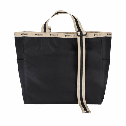LG HANDLE ADJ TOTE 大型手提托特包 - 經典黑/米