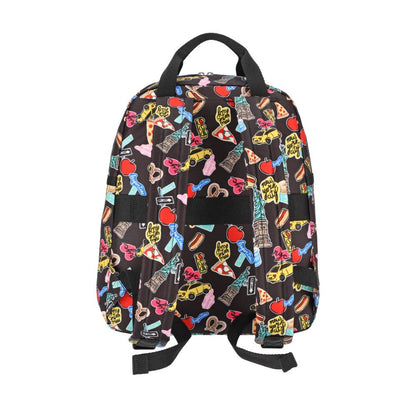 MEDIUM E/W BACKPACK 中型日常後背包 - 紐約經典貼紙