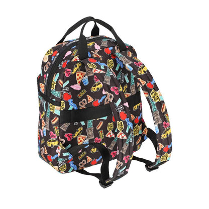 MEDIUM E/W BACKPACK 中型日常後背包 - 紐約經典貼紙