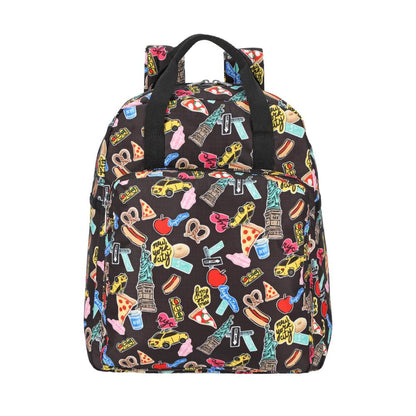 MEDIUM E/W BACKPACK 中型日常後背包 - 紐約經典貼紙