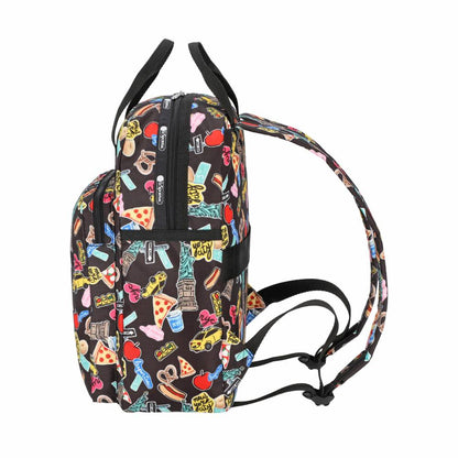 MEDIUM E/W BACKPACK 中型日常後背包 - 紐約經典貼紙