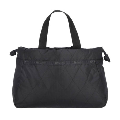 CHAIN E/W DRAWSTRING BAG 鍊帶抽繩兩用包 - 午夜絎縫鍊飾