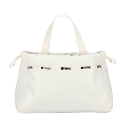CHAIN E/W DRAWSTRING BAG 鍊帶抽繩兩用包 - 月光絎縫鍊飾