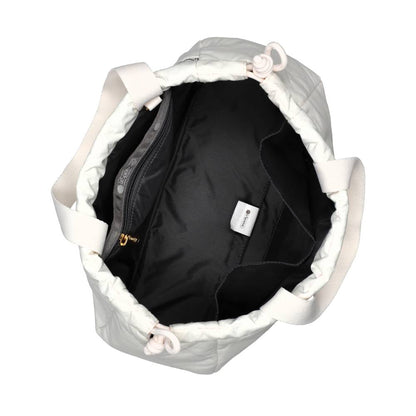 CHAIN E/W DRAWSTRING BAG 鍊帶抽繩兩用包 - 月光絎縫鍊飾