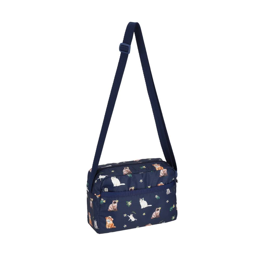 DANIELLA CROSSBODY 拉鍊斜背包 - 熱帶喵喵貓