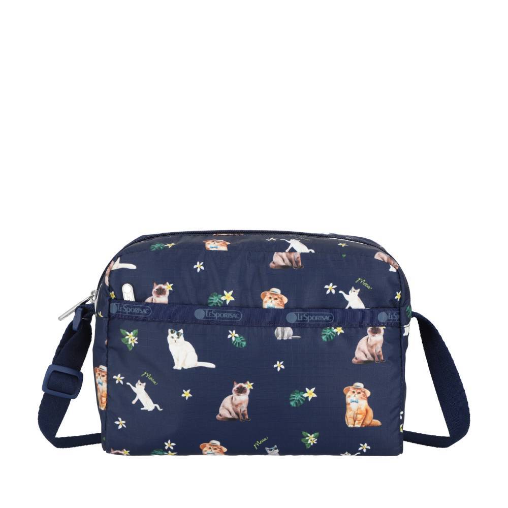 DANIELLA CROSSBODY 拉鍊斜背包 - 熱帶喵喵貓