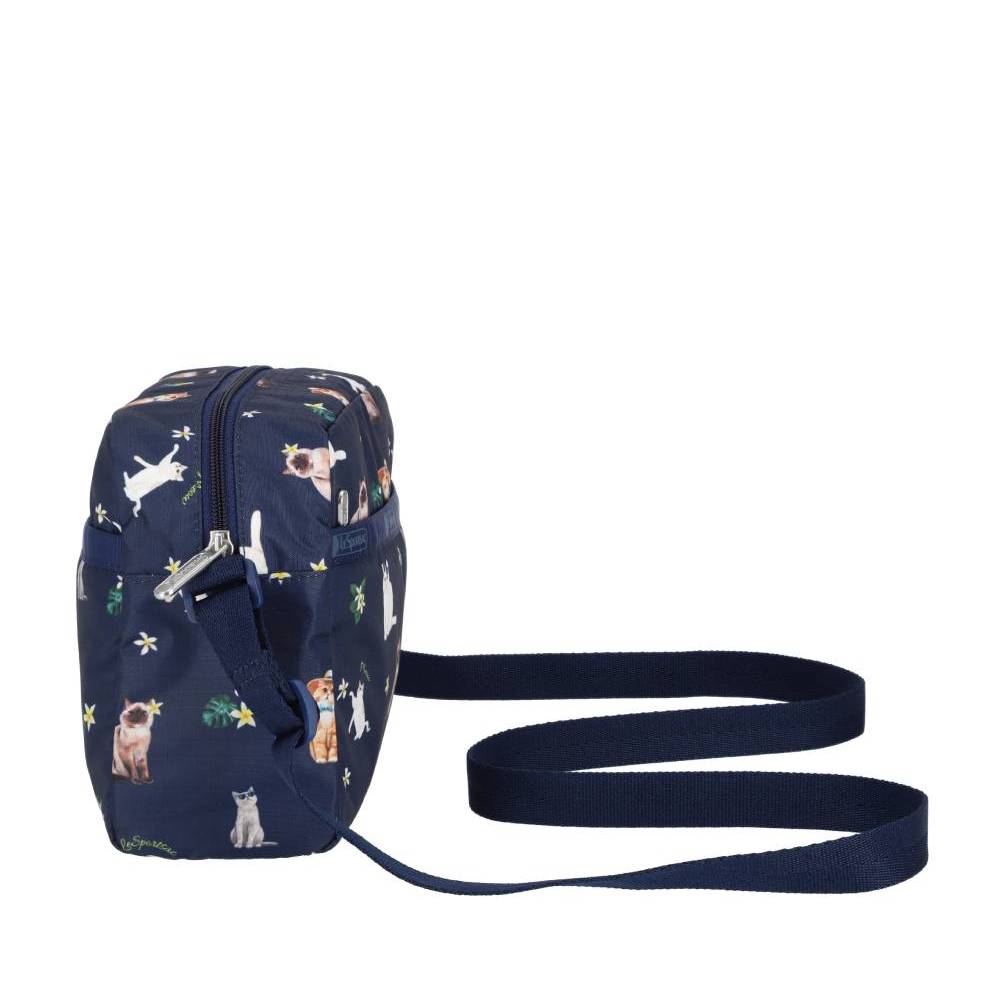 DANIELLA CROSSBODY 拉鍊斜背包 - 熱帶喵喵貓