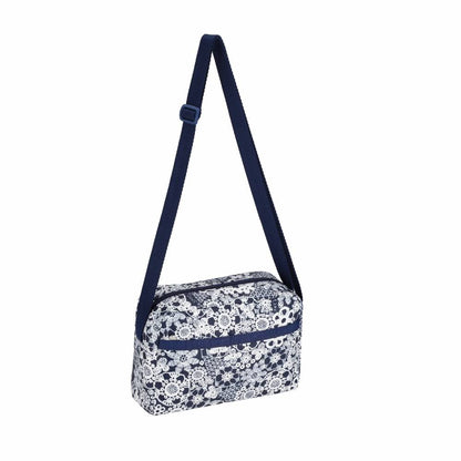 DANIELLA CROSSBODY 拉鍊斜背包 - 花卉蕾絲