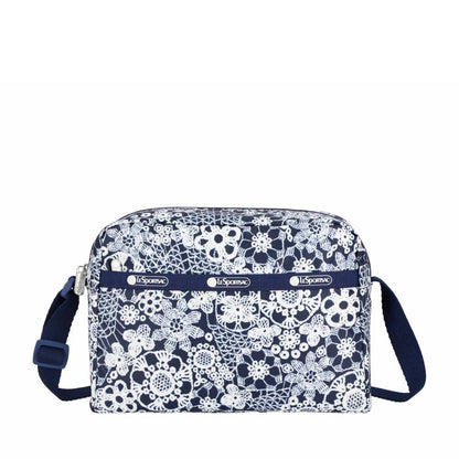 DANIELLA CROSSBODY 拉鍊斜背包 - 花卉蕾絲