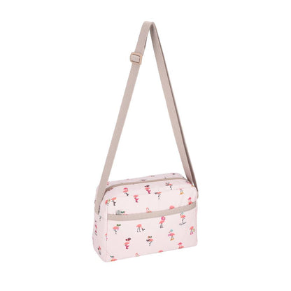 DANIELLA CROSSBODY 拉鍊斜背包 - 紅鶴派對