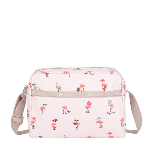 DANIELLA CROSSBODY 拉鍊斜背包 - 紅鶴派對