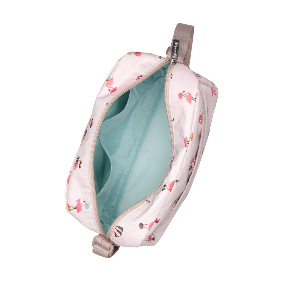 DANIELLA CROSSBODY 拉鍊斜背包 - 紅鶴派對