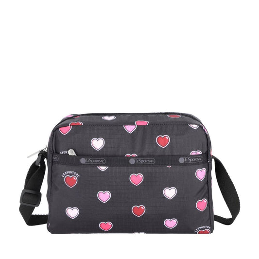 DANIELLA CROSSBODY 拉鍊斜背包 - 愛心貼紙