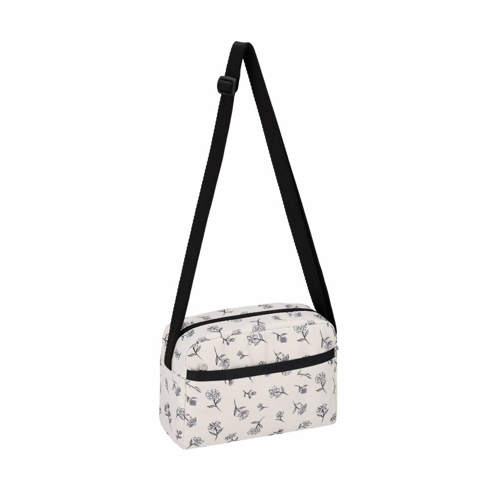 DANIELLA CROSSBODY 拉鍊斜背包 - 素描花卉