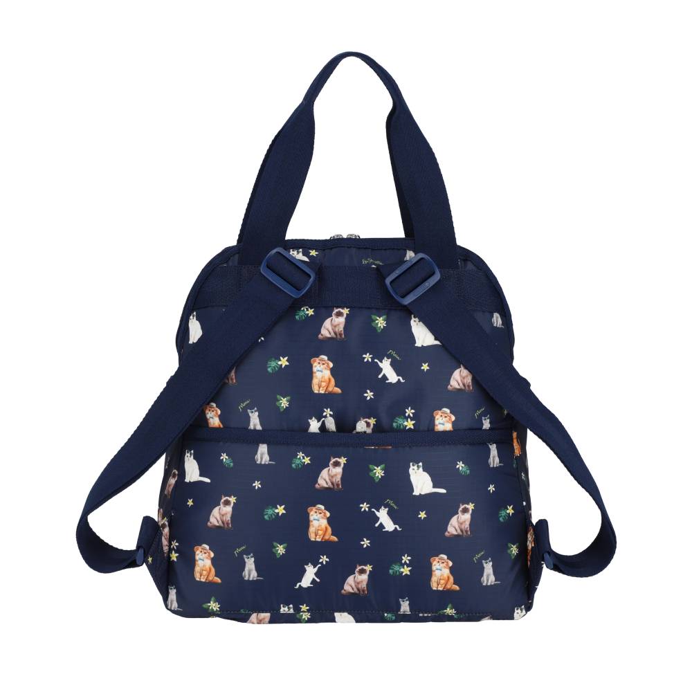 DOUBLE TROUBLE BACKPACK 兩用後背包 - 熱帶喵喵貓