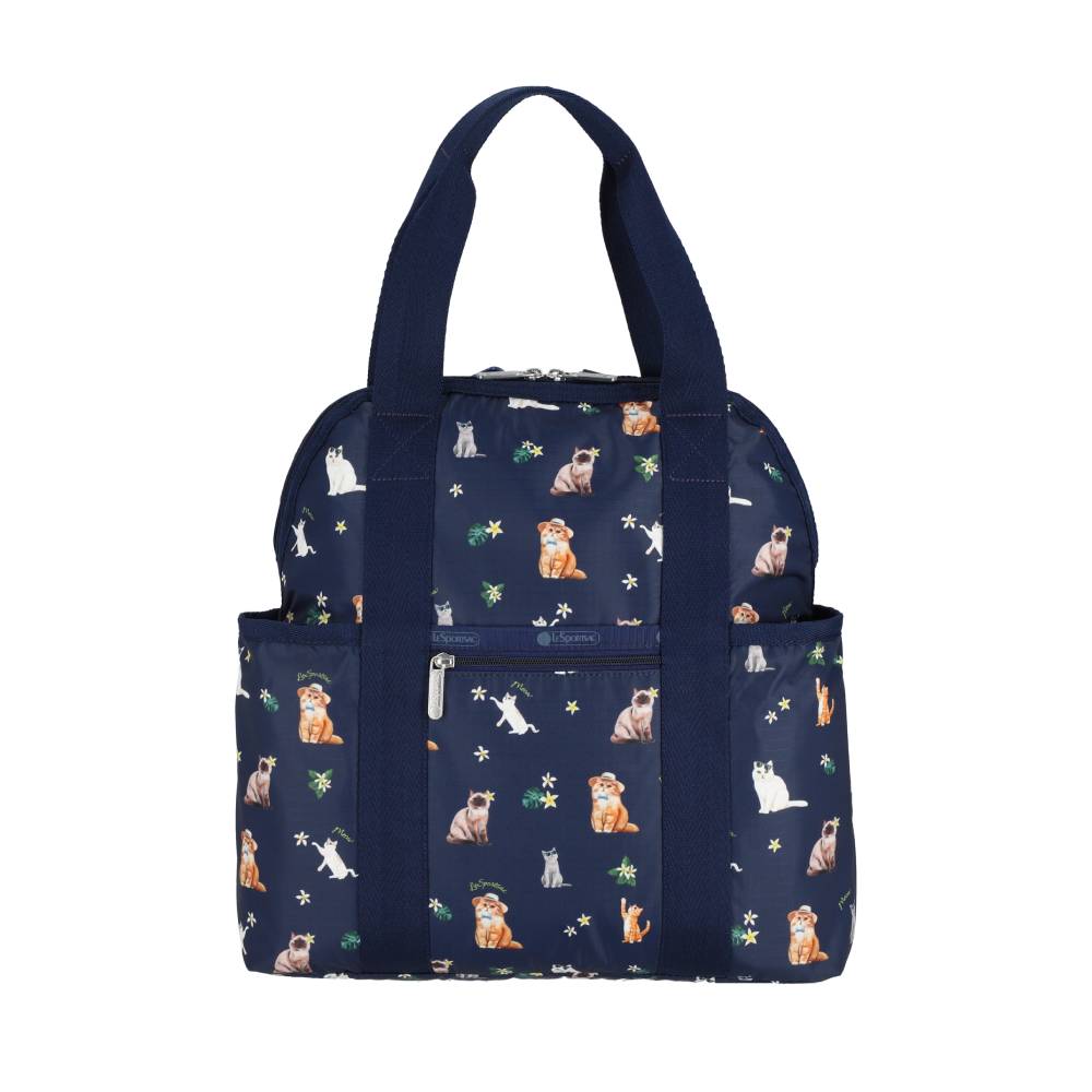 DOUBLE TROUBLE BACKPACK 兩用後背包 - 熱帶喵喵貓