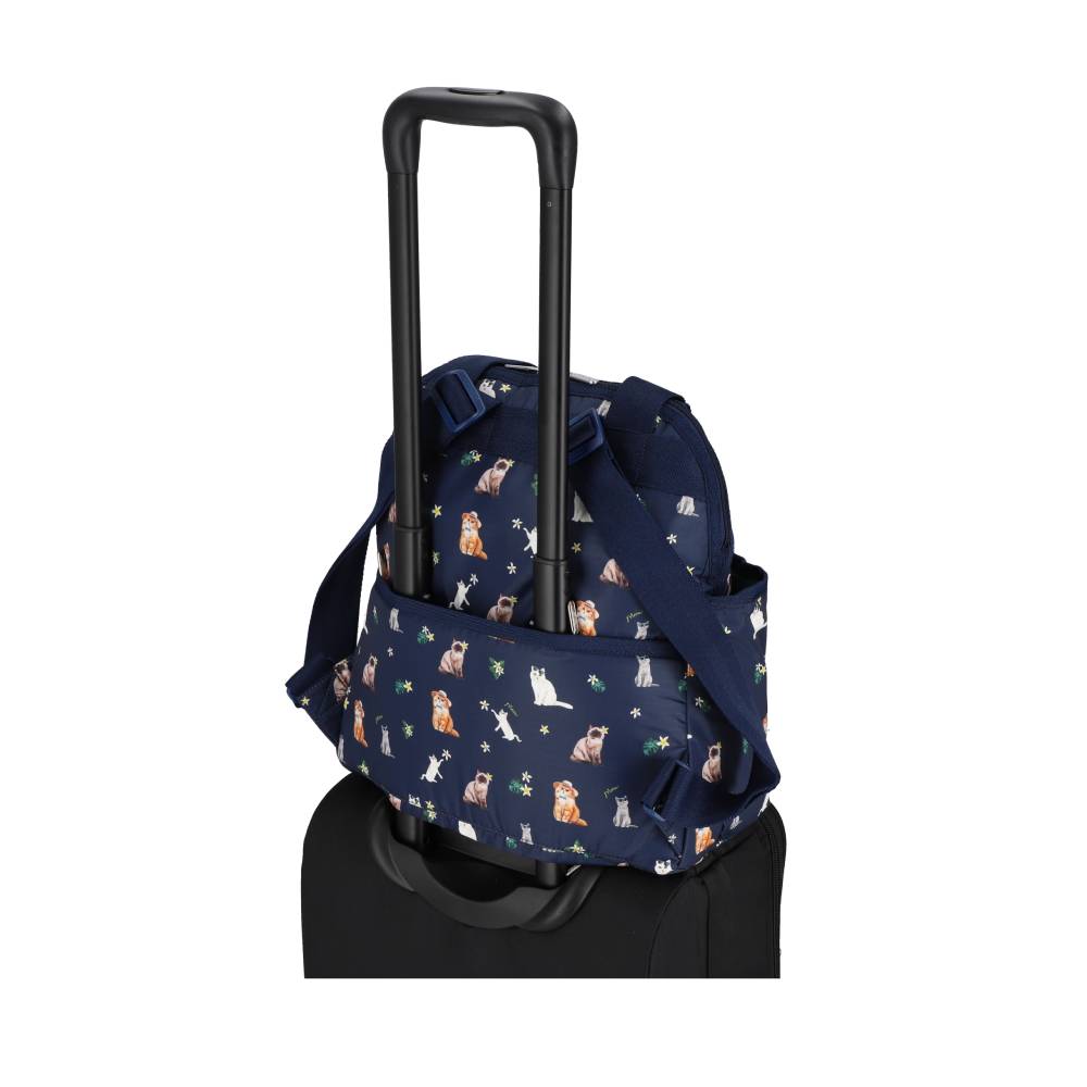 DOUBLE TROUBLE BACKPACK 兩用後背包 - 熱帶喵喵貓