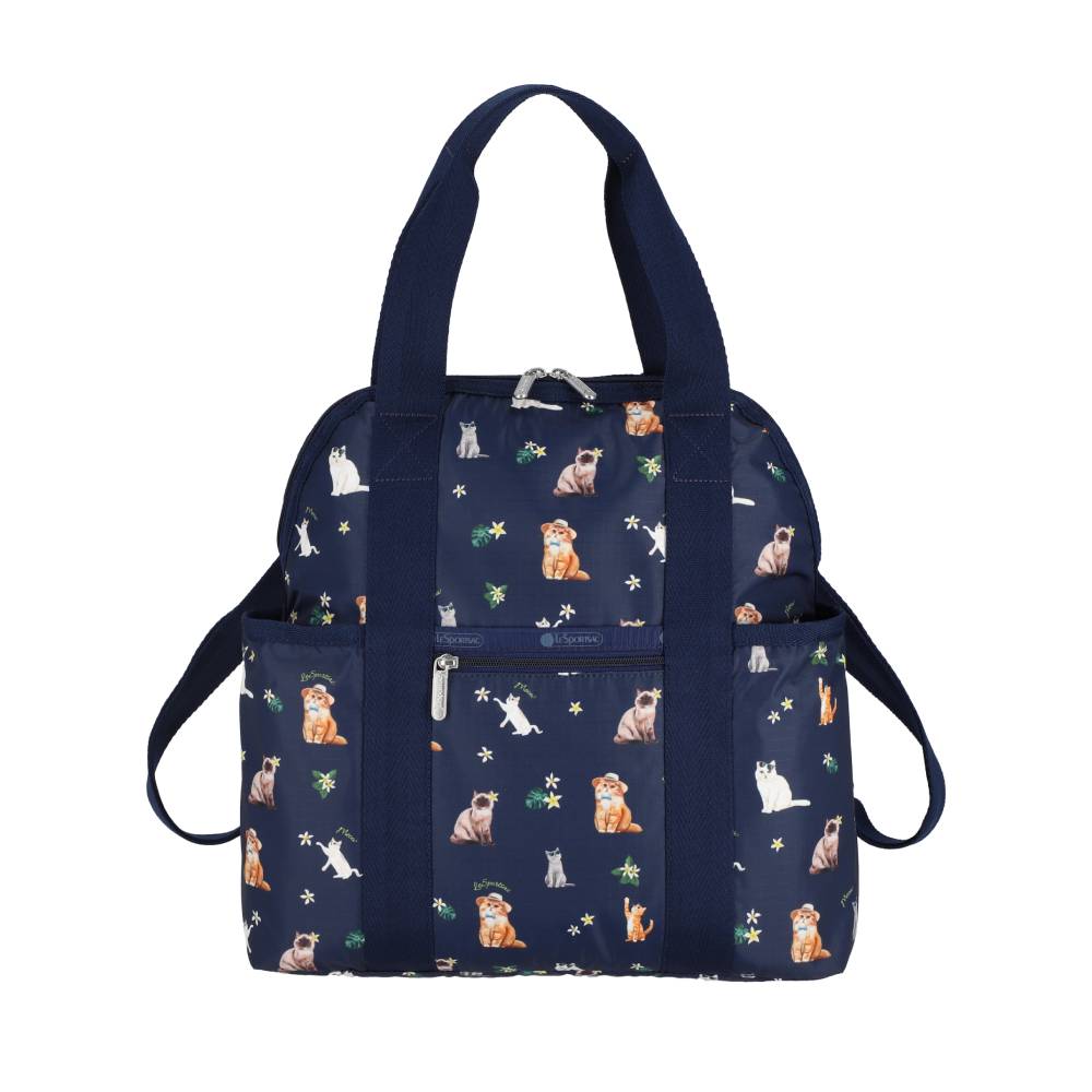 DOUBLE TROUBLE BACKPACK 兩用後背包 - 熱帶喵喵貓