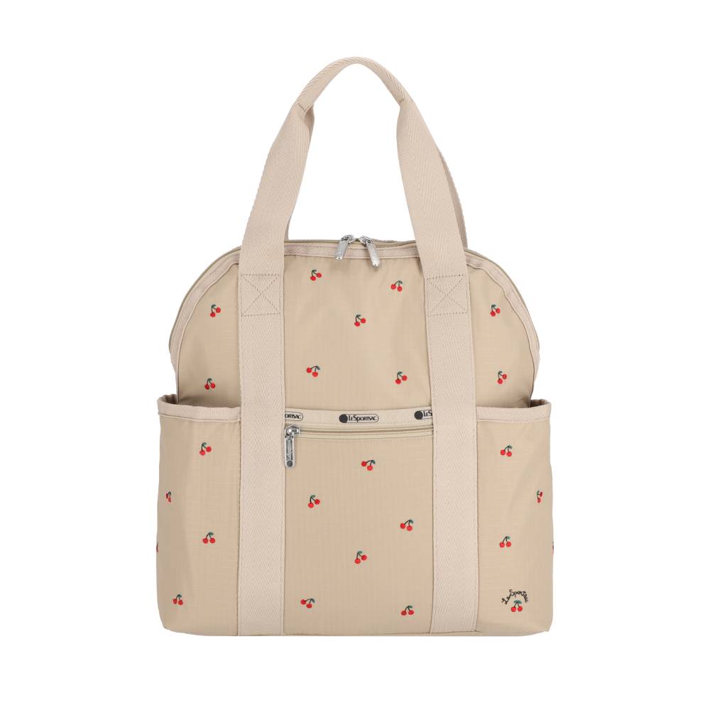 DOUBLE TROUBLE BACKPACK 兩用後背包 - 櫻桃刺繡