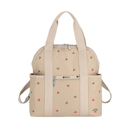 DOUBLE TROUBLE BACKPACK 兩用後背包 - 櫻桃刺繡