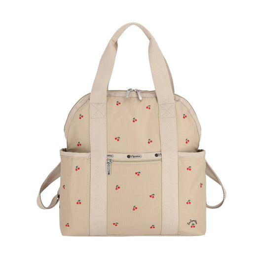 DOUBLE TROUBLE BACKPACK 兩用後背包 - 櫻桃刺繡