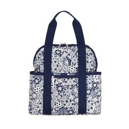 DOUBLE TROUBLE BACKPACK 兩用後背包 - 花卉蕾絲