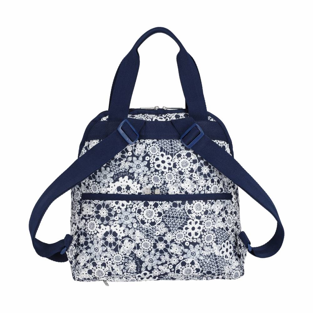DOUBLE TROUBLE BACKPACK 兩用後背包 - 花卉蕾絲
