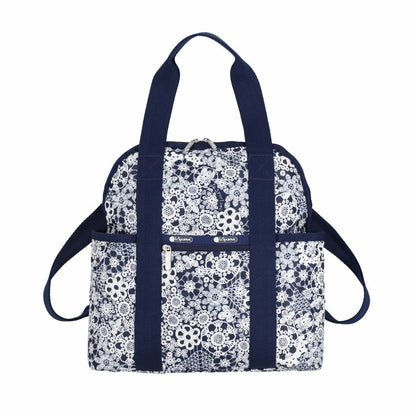 DOUBLE TROUBLE BACKPACK 兩用後背包 - 花卉蕾絲