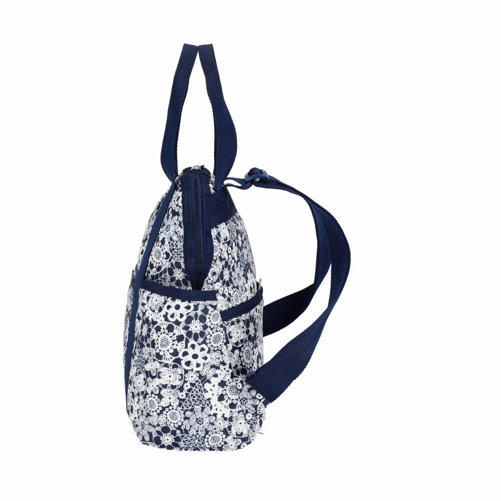 DOUBLE TROUBLE BACKPACK 兩用後背包 - 花卉蕾絲