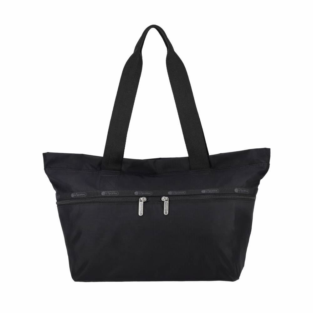 E/W MEDIUM CARLIN TOTE 中型橫式托特包- 永恆黑