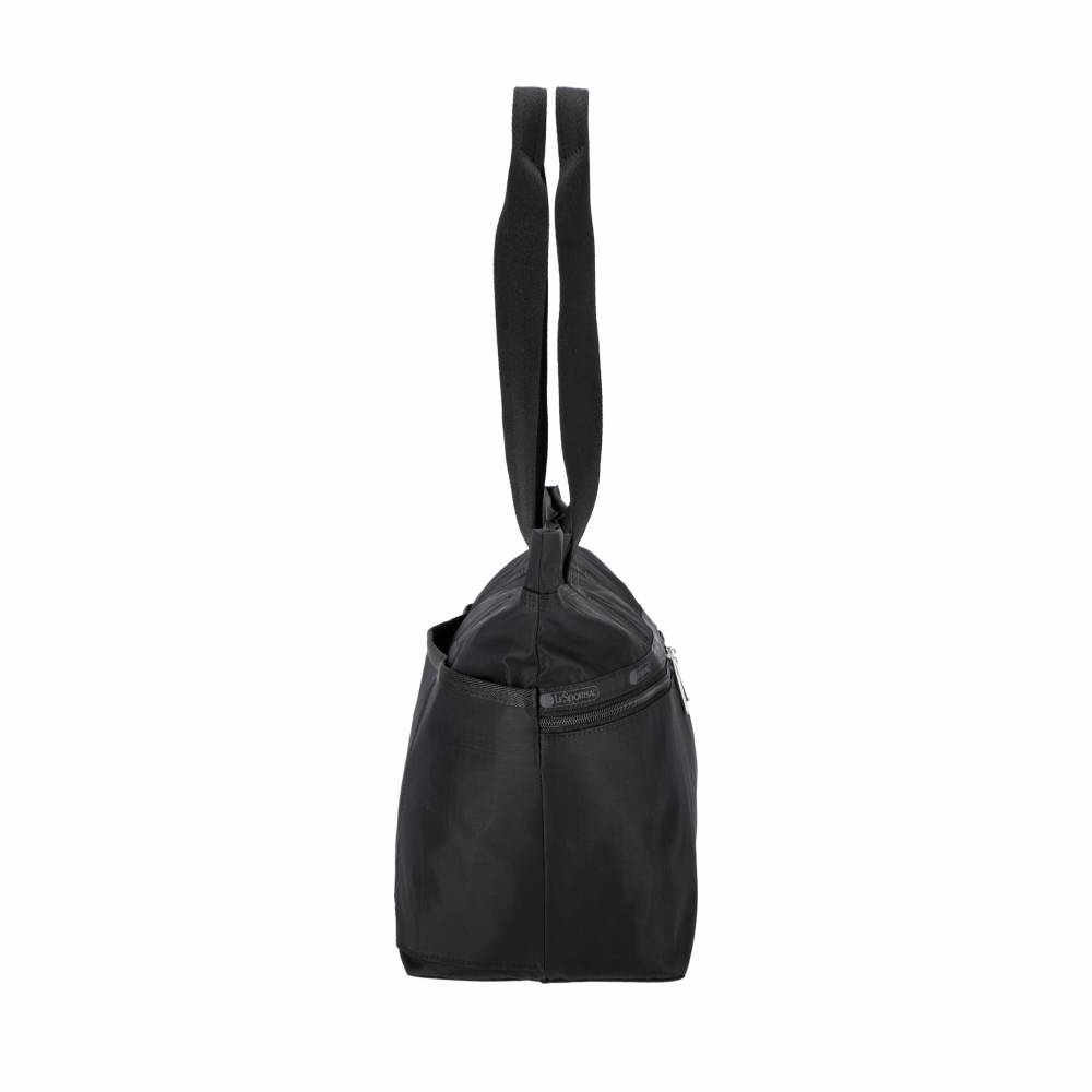 E/W MEDIUM CARLIN TOTE 中型橫式托特包- 永恆黑