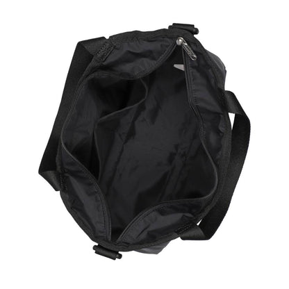 SM DOUBLE TOP HANDLE HOBO 雙提把小型斜背包 - 永恆黑