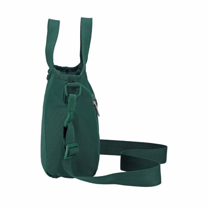 SM DOUBLE TOP HANDLE HOBO 雙提把小型斜背包 -  伊甸綠