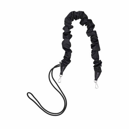 GH DETACHABLE STRAP - 黑色抽繩皺褶背帶