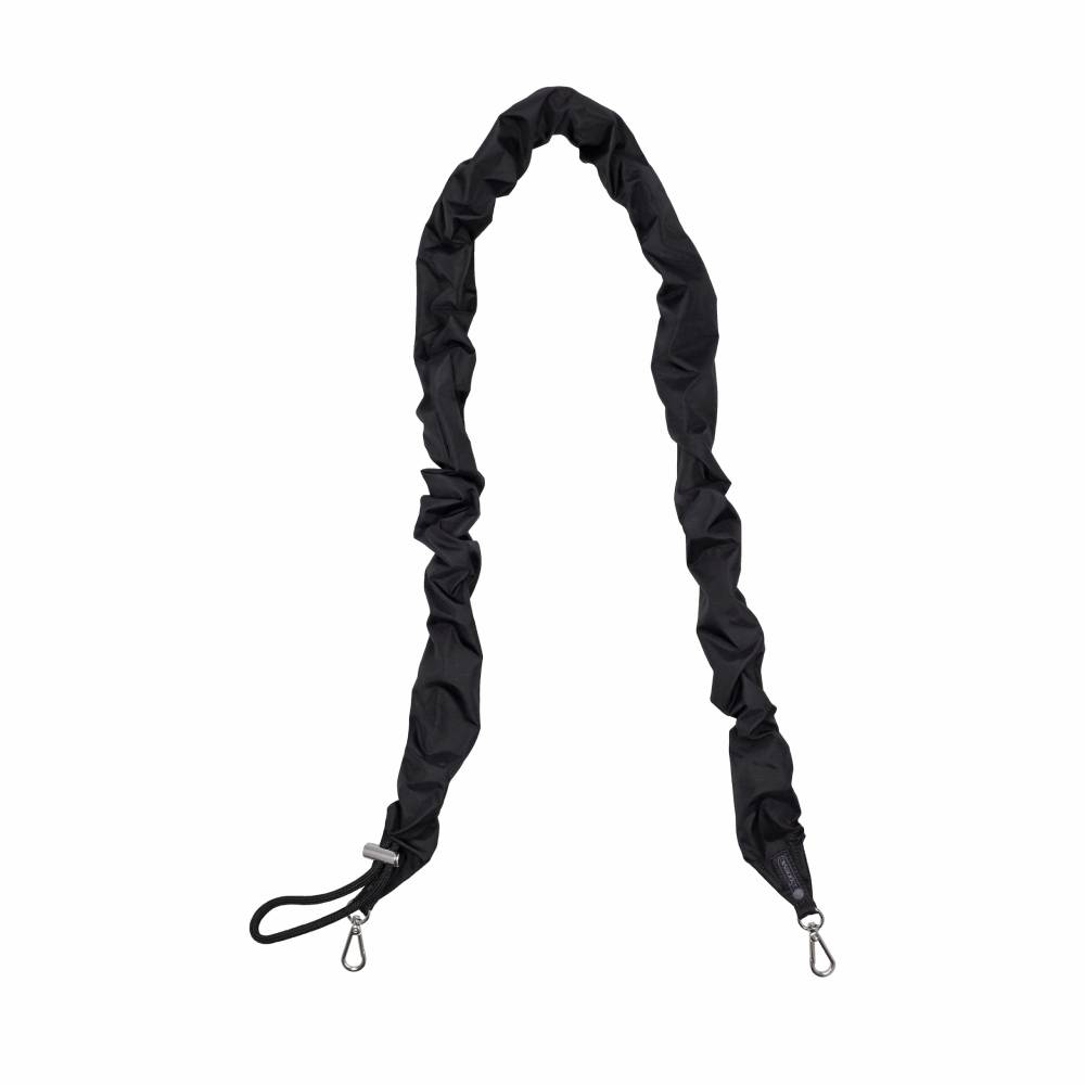 GH DETACHABLE STRAP - 黑色抽繩皺褶背帶