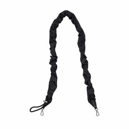GH DETACHABLE STRAP - 黑色抽繩皺褶背帶