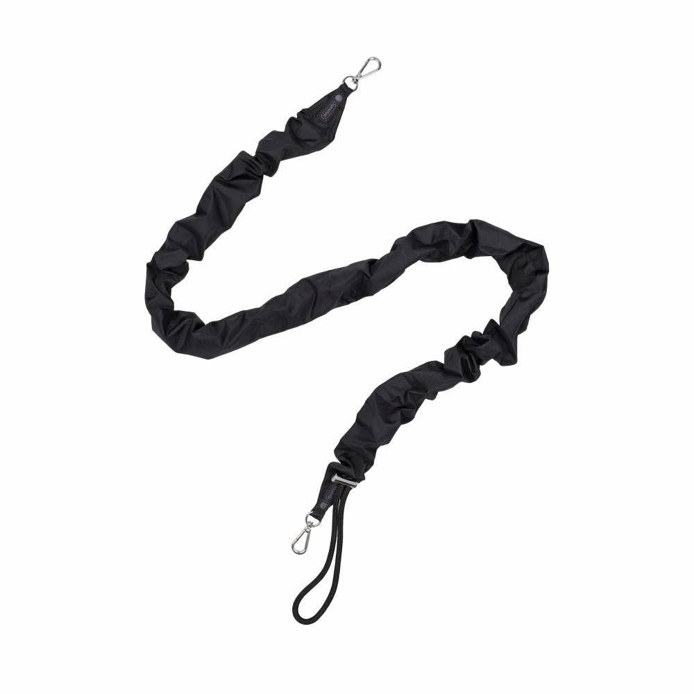 GH DETACHABLE STRAP - 黑色抽繩皺褶背帶