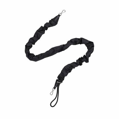 GH DETACHABLE STRAP - 黑色抽繩皺褶背帶