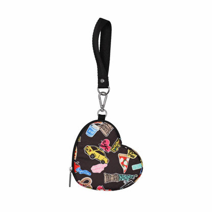 HEART WRISTLET 愛心造型零錢包 - 紐約經典貼紙