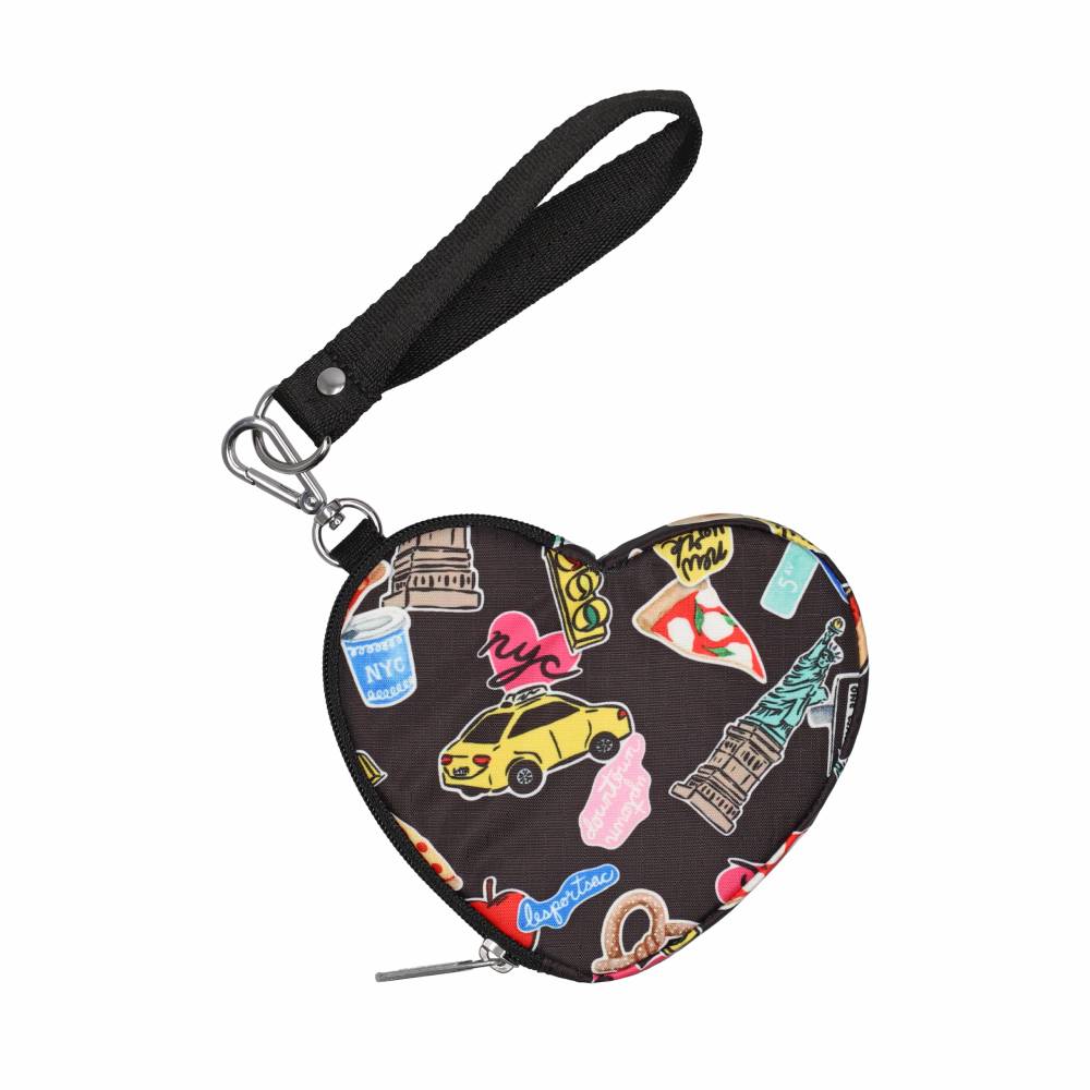 HEART WRISTLET 愛心造型零錢包 - 紐約經典貼紙