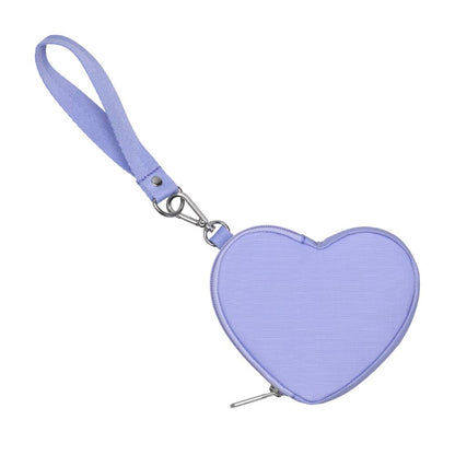 HEART WRISTLET 愛心造型零錢包 - 淡紫夢境