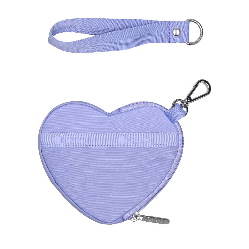 HEART WRISTLET 愛心造型零錢包 - 淡紫夢境