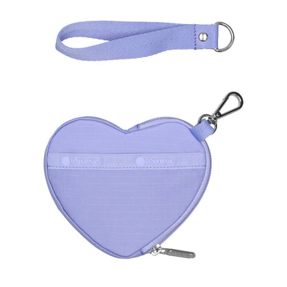 HEART WRISTLET 愛心造型零錢包 - 淡紫夢境