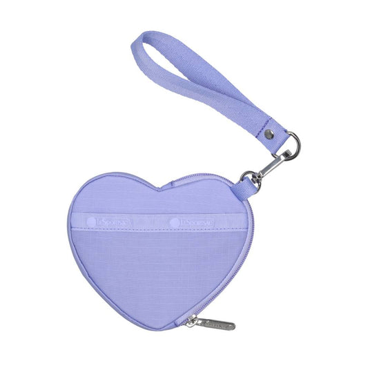 HEART WRISTLET 愛心造型零錢包 - 淡紫夢境