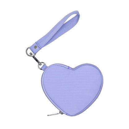 HEART WRISTLET 愛心造型零錢包 - 淡紫夢境