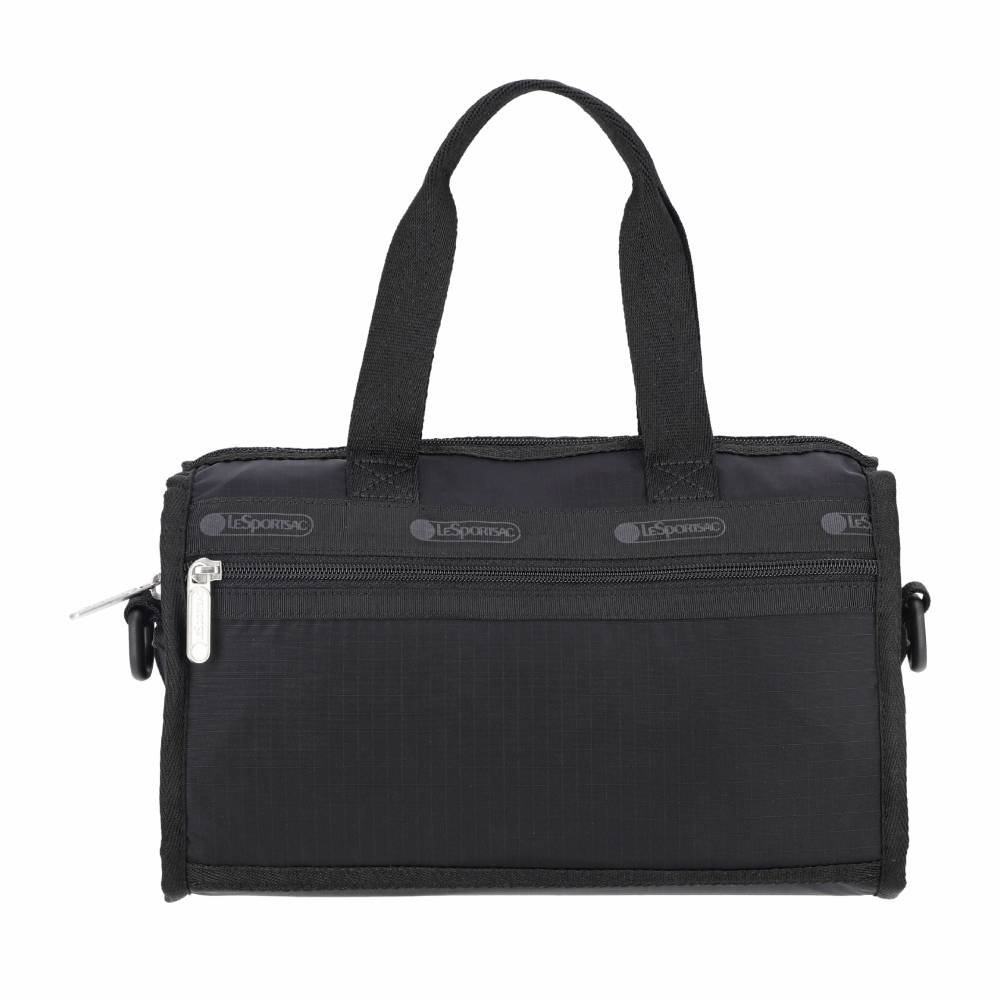 TH MINI DUFFEL CROSSBODY 經典織帶迷你波士頓斜背包 - 永恆黑