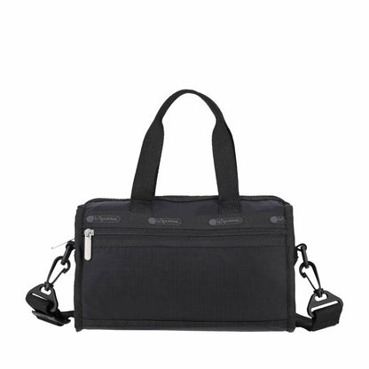 TH MINI DUFFEL CROSSBODY 經典織帶迷你波士頓斜背包 - 永恆黑