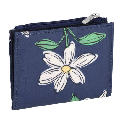 SMALL WALLET 多功能卡夾零錢包 - 夜藍花卉