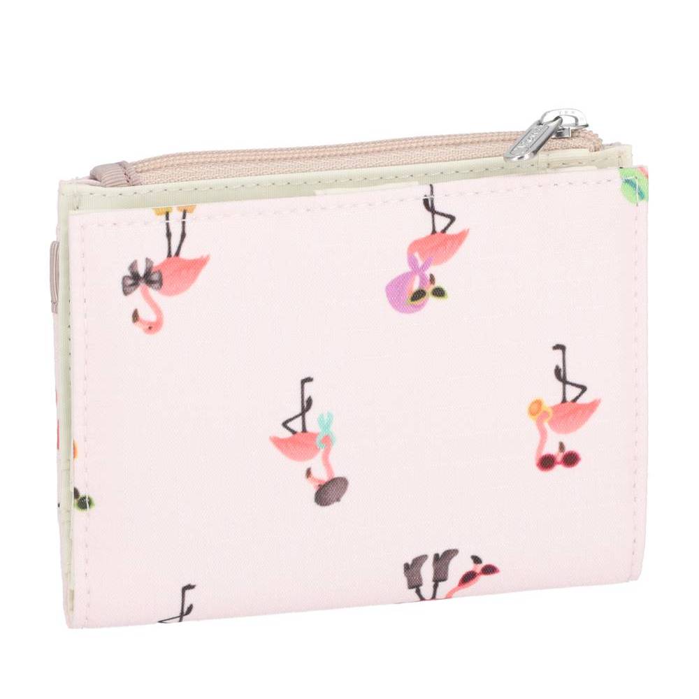 SMALL WALLET 多功能卡夾零錢包 - 紅鶴派對
